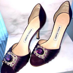 Manolo Blahnik SEDARABY Size 40 Plum